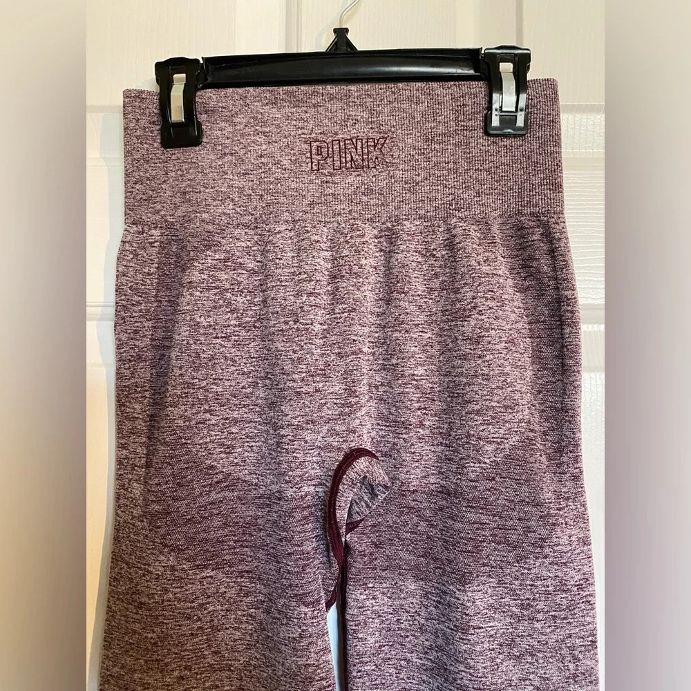 Victoria Secret PINK Seamless Leggings Small Purple - Picture 4 of 6